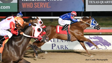 jockey on horse